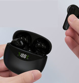 LZQLY JS12 Air Pro Wireless Earbuds - Touch Control Earbuds TWS Bluetooth 5.1 Black