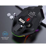 MKESPN X15 Souris Gamer Optique Filaire - 12 Boutons avec Macros - Couleurs RVB - Droitier avec Réglage DPI jusqu'à 12800 DPI - Noir