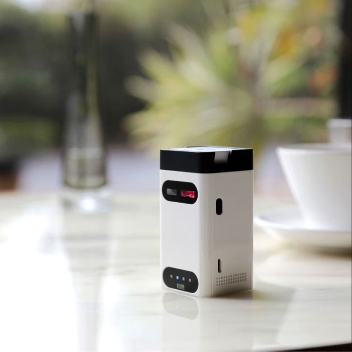 LEING FST M1 Laser Keyboard – tragbare Mini-virtuelle Tastatur LED-Projektion kabellos – kompatibel mit PC, Laptop und Smartphone – weiß