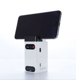 LEING FST M1 Laser Keyboard - Portable Mini Virtual Keyboard LED Projection Wireless - Compatible with PC, Laptop and Smartphone - White