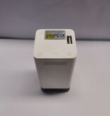 LEING FST Klawiatura laserowa M1 - przenośna mini klawiatura wirtualna LED z projekcją bezprzewodową - kompatybilna z komputerem PC, laptopem i smartfonem - biała