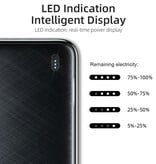 Essager Power Bank 10,000mAh with 2 Charging Ports - 20W PD External Battery Charger Black