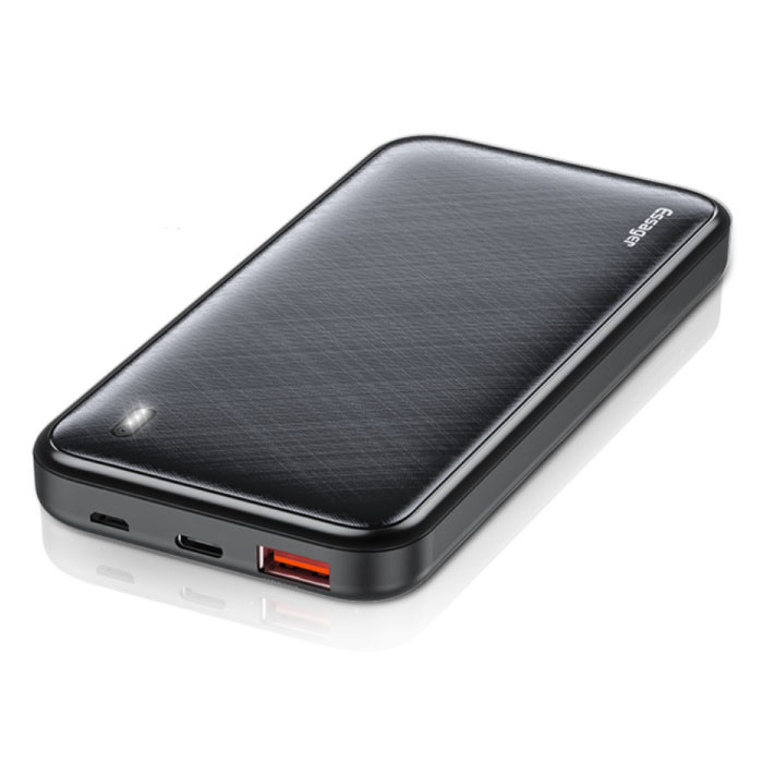 Power Bank 10 000 mAh avec 2 ports de charge - Chargeur de batterie externe PD 20 W Noir