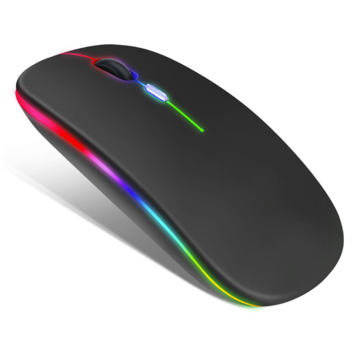 WMGW Bezprzewodowa mysz RGB — 2,4 GHz / 1600 DPI / optyczna / ergonomiczna / oburęczna — złota