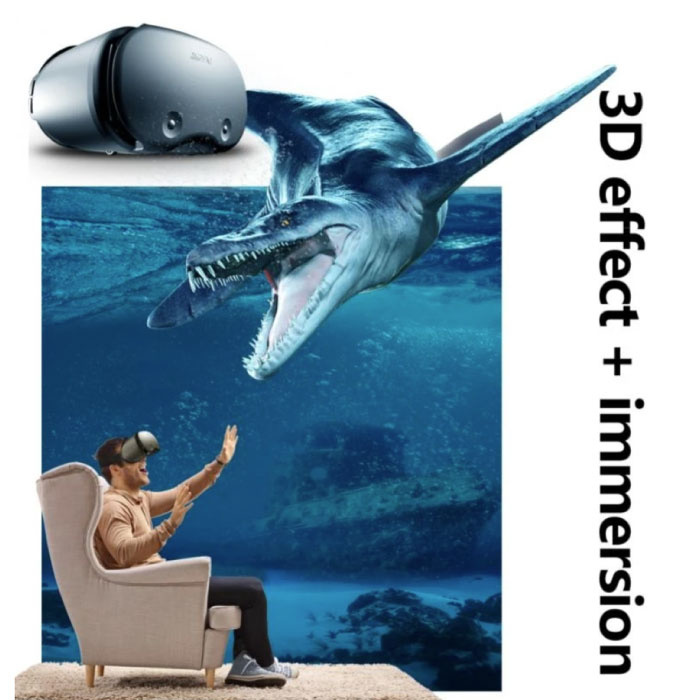 VRG Lunettes 3D de Réalité Virtuelle VRGPRO X7 pour Smartphone - 120° FOV / Téléphones 5-7 pouces - Copy