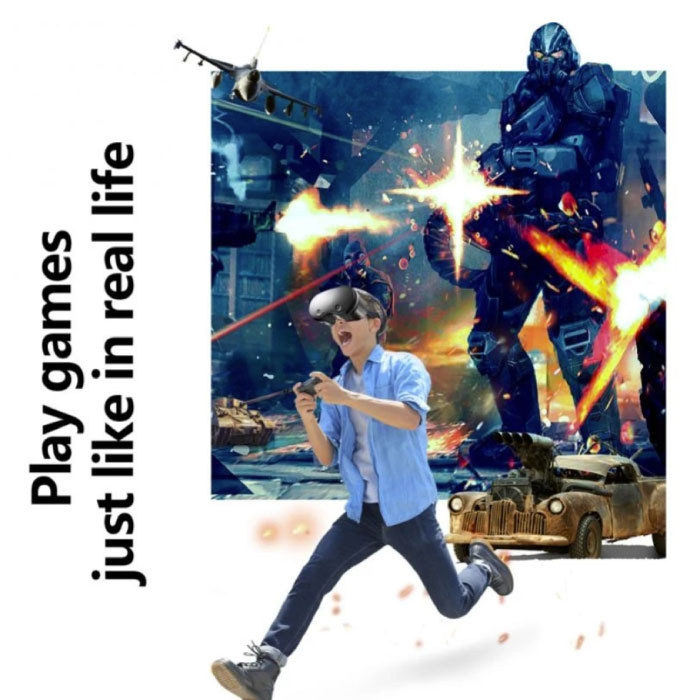 VRG Lunettes 3D de Réalité Virtuelle VRGPRO X7 pour Smartphone - 120° FOV / Téléphones 5-7 pouces - Copy