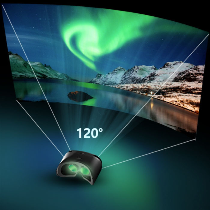 VRG Lunettes 3D de Réalité Virtuelle VRGPRO X7 pour Smartphone - 120° FOV / Téléphones 5-7 pouces - Copy