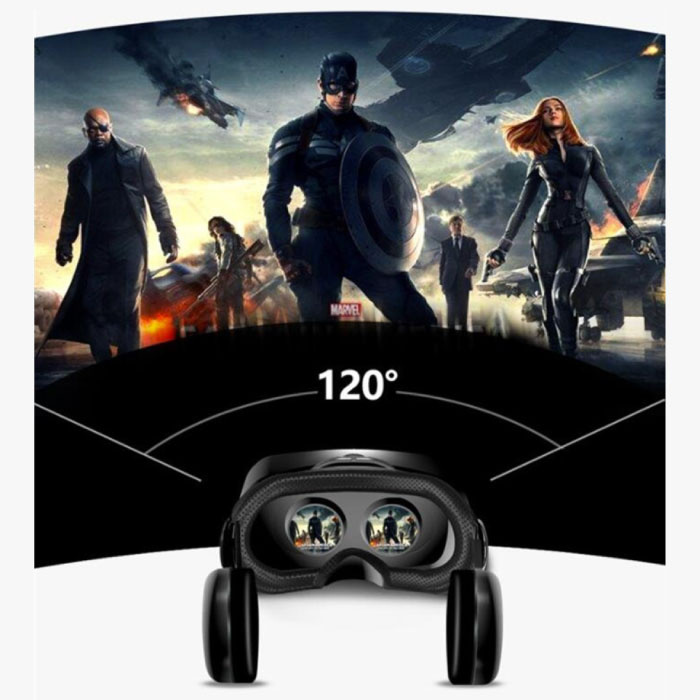 VRG Lunettes 3D de Réalité Virtuelle VRGPRO pour Smartphone - 120° FOV / Téléphones 5-7 pouces