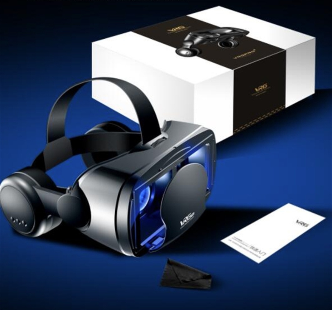2023 Vrg Pro Gafas Vr Realidad virtual Gafas 3d para teléfonos inteligentes  de 5.0-7.0 pulgadas Blu-ray Auriculares Glas