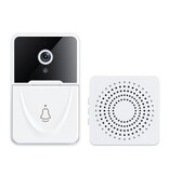 KAJIAN Sonnette sans fil X3 avec caméra et WiFi - Intercom Smart Home Security - Vision nocturne IR et détection de mouvement