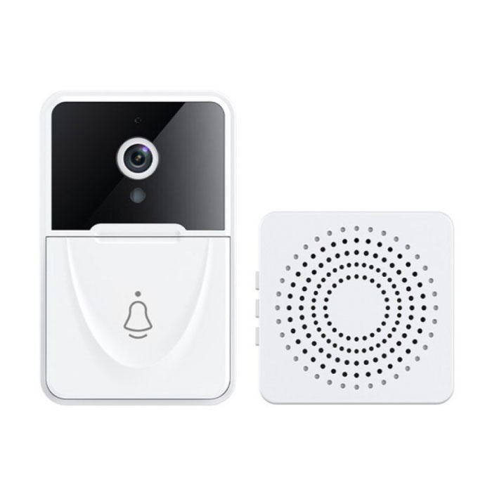 Timbre inalámbrico X3 con cámara y WiFi - Intercomunicador Smart Home Security - Visión nocturna por infrarrojos y detección de movimiento