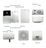 KAJIAN X3 Wireless Doorbell with Camera and WiFi - Intercom Smart Home Security - IR Night Vision and Motion Detection