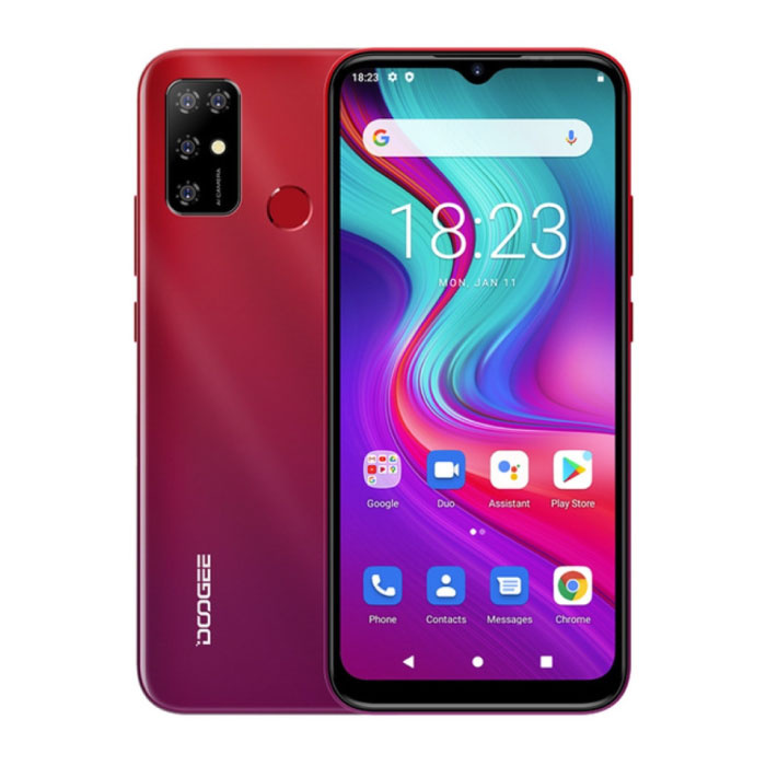 Smartphone X96 Pro Rojo Ladrillo - SIM Libre Libre - 4 GB RAM - 64 GB Almacenamiento - Cámara Cuádruple 13MP - Batería 5400mAh