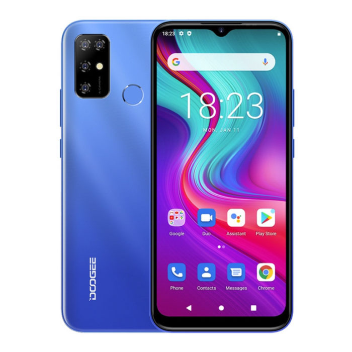 Smartphone X96 Pro Bleu Ciel - SIM Débloqué Gratuit - 4 Go de RAM - 64 Go de Stockage - Caméra Quad 13MP - Batterie 5400mAh