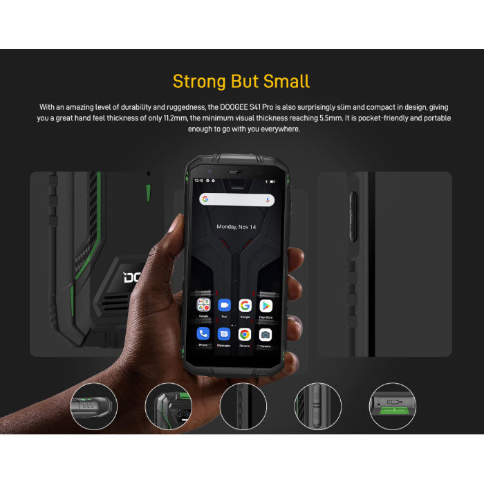 DOOGEE S41 Max 16GB 256GB Rugged Smartphone 6300mAh 13MP NFC 4G Android 13  IP68