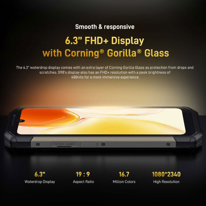 Doogee S41 Smartphone Outdoor Naranja - Quad Core - 16 GB Almacenamiento