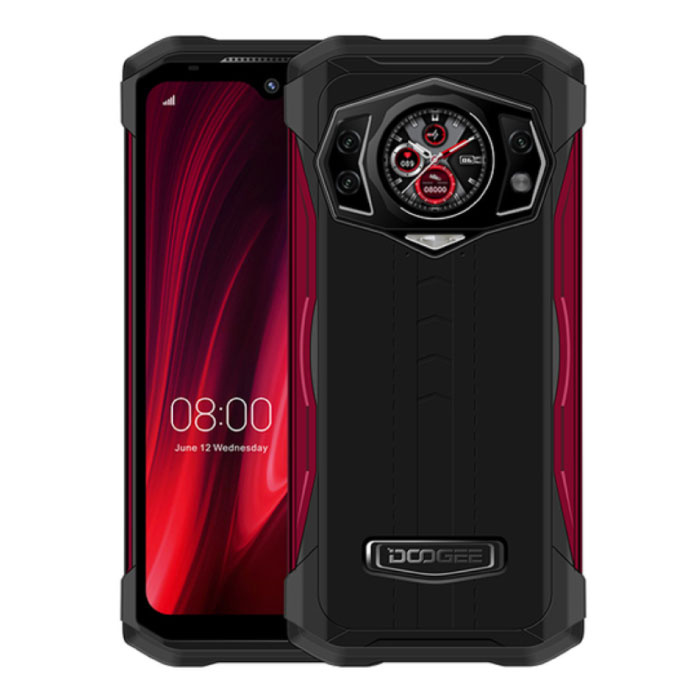 S98 Smartphone Outdoor Red - Octa Core - 8 GB RAM - 256 GB Storage - 64 MP Camera - 6000mAh Battery