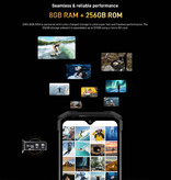 Doogee Smartphone S98 Outdoor Naranja - Octa Core - 8 GB RAM - 256 GB Almacenamiento - Cámara 64 MP - Batería 6000mAh