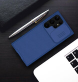 Nillkin Coque Samsung Galaxy S23 Plus CamShield avec glissière pour appareil photo - Coque antichoc Bleu