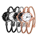 Stuff Certified® Vintage Horloge voor Dames - Luxe Kwarts Polshorloge Zwart