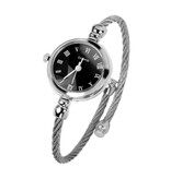 Stuff Certified® Montre Vintage pour Femme - Montre-Bracelet à Quartz de Luxe Argent