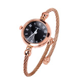 Stuff Certified® Montre Vintage pour Femme - Montre-Bracelet à Quartz de Luxe Or Rose