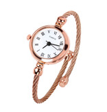 Stuff Certified® Reloj vintage para mujer - Reloj de pulsera de cuarzo de lujo en oro rosa