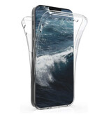 Stuff Certified® Coque en silicone transparente à 360° pour iPhone 14