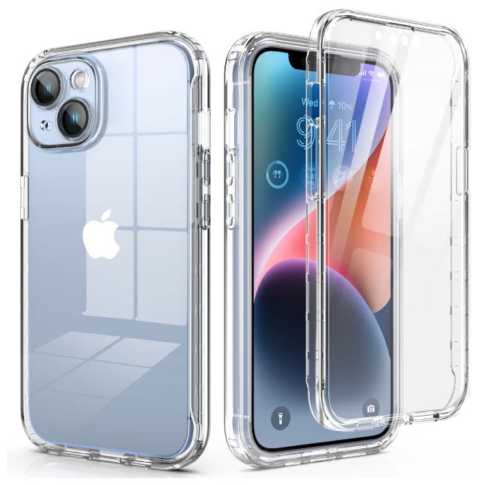Stuff Certified® iPhone 14 Plus Przezroczyste silikonowe etui 360° na całą obudowę