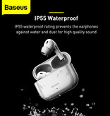 Baseus Auriculares inalámbricos W3 - Auriculares con control táctil TWS Bluetooth 5.0 Blanco