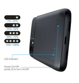 Stuff Certified® iPhone 12 Pro Powercase 4800mAh - Chargeur de boîtier de batterie Powerbank Noir