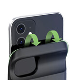 Stuff Certified® iPhone 12 Pro Max Powercase 4800mAh - Powerbank Batterij Hoesje Oplader Zwart