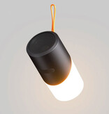Rockmia EBS-705 Kabelloser Lautsprecher mit Lampe – Outdoor-Camping-Bluetooth 5.0-Soundbar Schwarz