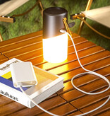 Rockmia Altoparlante wireless EBS-705 con lampada - Soundbar Bluetooth 5.0 da campeggio all'aperto nera