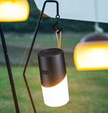 Rockmia EBS-705 Altavoz inalámbrico con lámpara - Barra de sonido Bluetooth 5.0 para acampar al aire libre Negro