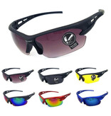 OULAIOI Lunettes de soleil de ski polarisées - Lunettes de ski sport Shades Red