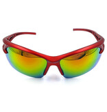 OULAIOI Gepolariseerde Ski Zonnebril - Sport Skibril Shades Rood