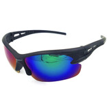 OULAIOI Lunettes de soleil de ski polarisées - Lunettes de ski de sport Shades Black