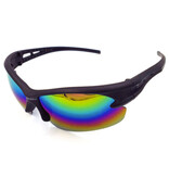 OULAIOI Lunettes de soleil de ski polarisées - Lunettes de ski de sport Shades Black