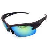 OULAIOI Polarisierte Ski-Sonnenbrille – Sport-Skibrille in den Farben Schwarz, Blau