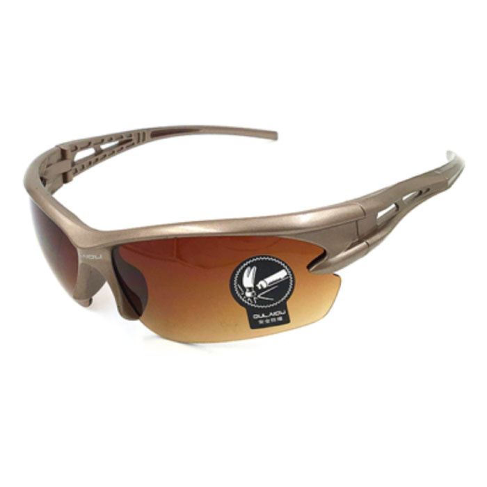 Lunettes de soleil de ski polarisées - Lunettes de ski sport Shades Beige