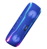 WISE TIGER Kabelloser Lautsprecher – Bluetooth 5.3 Soundbar 25 W IPX7 Blau