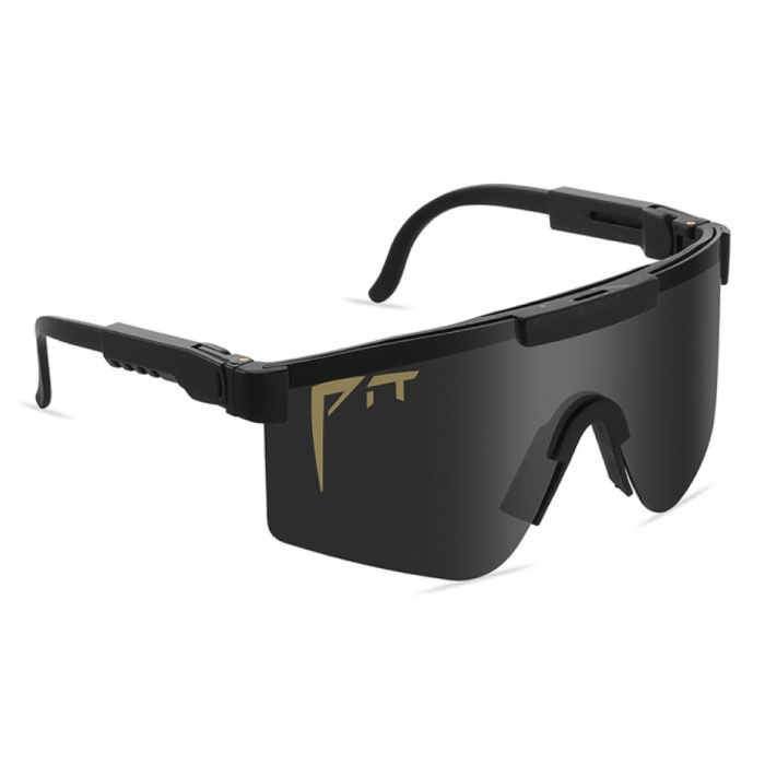 Occhiali da sole polarizzati - Occhiali sportivi da sci per biciclette Shades UV400 Black