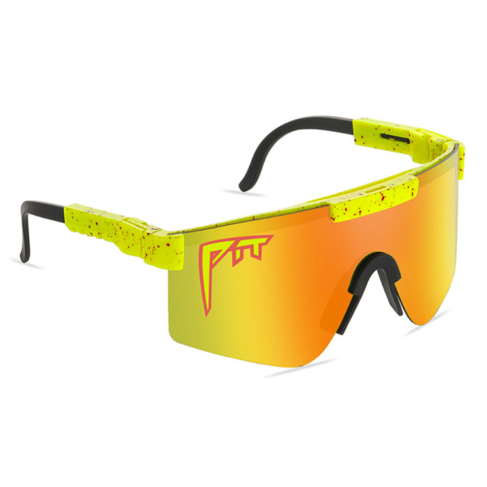 Polarisierte Sonnenbrille – Fahrrad-Ski-Sportbrille, UV400-Gelb