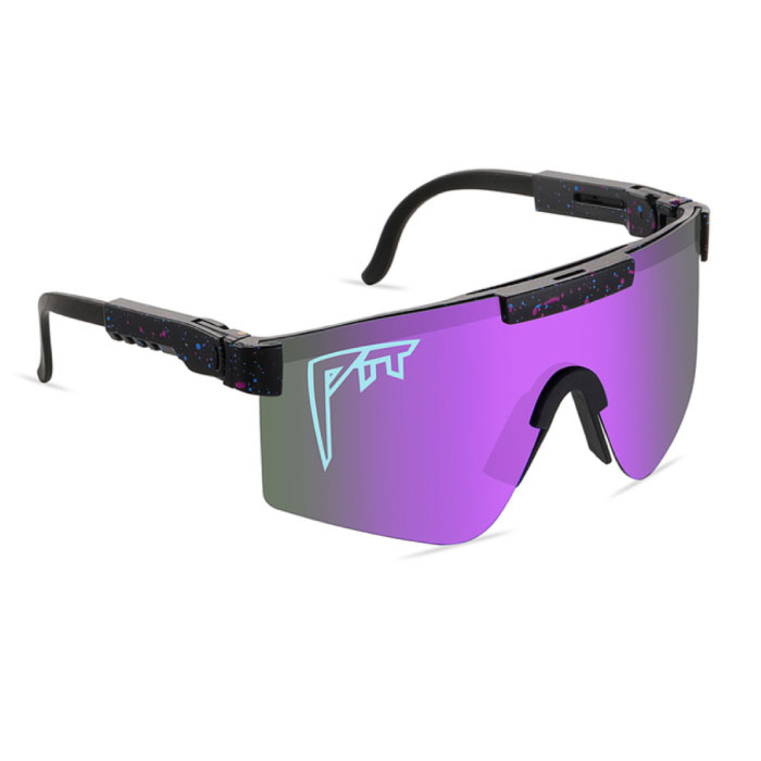 Lunettes de soleil polarisées - Bicycle Ski Sport Glasses Shades UV400 Violet