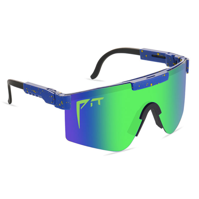 Polarisierte Sonnenbrille – Fahrrad-Ski-Sportbrille, UV400, Blau, Grün