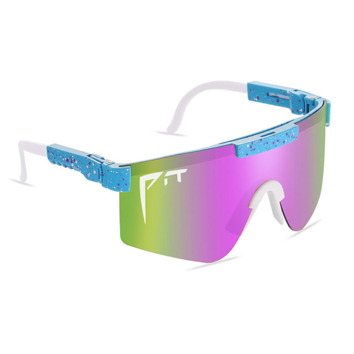 Lunettes de soleil polarisées - Lunettes de sport de ski de vélo Nuances UV400 Bleu Rose Vert