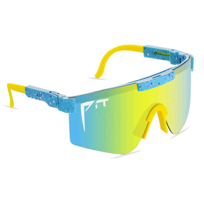 Gepolariseerde Zonnebril - Fiets Ski Sport Bril Shades UV400 Blauw Geel