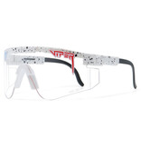 PIT VIPER Okulary polaryzacyjne - Rowerowe Narciarskie Okulary Odcienie UV400 Przezroczyste
