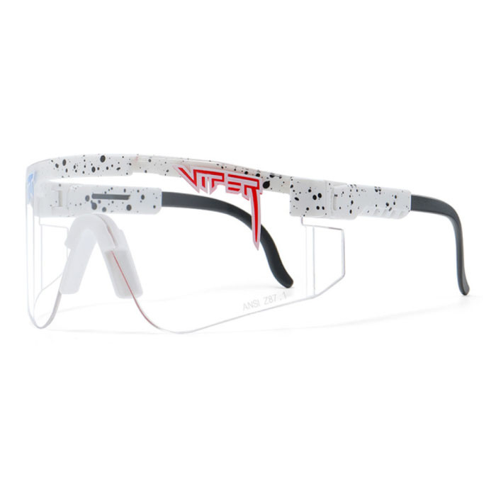 Lunettes de soleil polarisées - Lunettes de sport de ski de vélo Shades UV400 Transparent